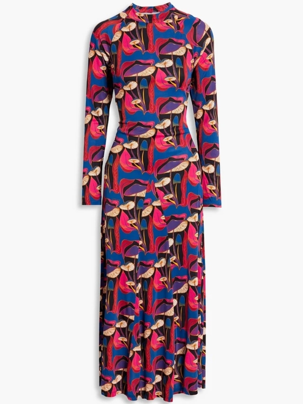 FARM Rio Multicolor Printed Long-Sleeve Midi Dress - Picture 2 of 4